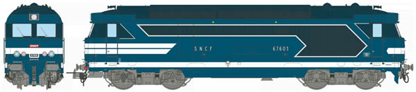 REE Modeles MB-064S - French Diesel Locomotive Class BB 67601 of the SNCF Depot LONGUEAU (DCC Sound Decoder)